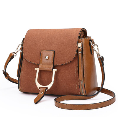 

Scarecrow MEXICAN single shoulder messenger bag simple retro personality fashion atmosphere matte leather handbag female gray