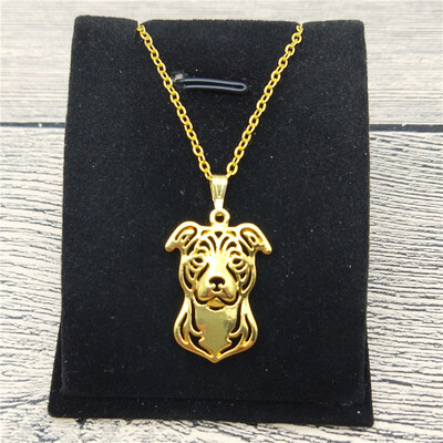 

New Staffordshire Bull Terrier Necklace Trendy Style Staffordshire Bull Terrier Pendant Necklace Women Fashion Pet Dog Jewellery
