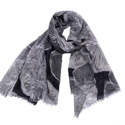 

JeouLy hot sale Printing Scarf Women 180x90cm Flowers Long Scarves Luxury Brand Shawl Wraps Viscose Hijab Scarf 3 Color