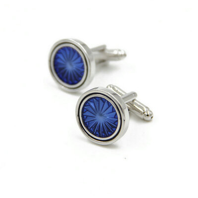 

Yoursfs® Copper with Gold Plated Blue Color Cufflink Mens Fashion Jewelry