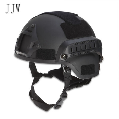 

JJW Tactical Helmet Airsoft Gear Paintball Head Protector with Night Vision Sport Camera Mount