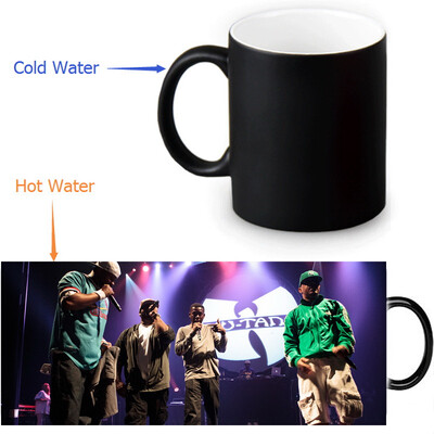 

Wu Tang Clan 350ml12oz Heat Reveal Mug Color Change Coffee Cup Sensitive Morphing Mugs Magic Mug Milk Tea Cups