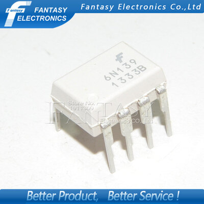 

5PCS 6N139 DIP8 DIP photoelectric coupler new&original free shipping