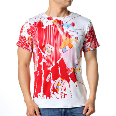 

Mens Fashion Printing Short Sleeved O-Neck PulloverT-Shirts