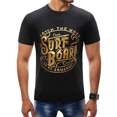 

Мужская 2018 Марка с коротким рукавом Алфавитная печать Футболка O-Neck Slim Men T-Shirt Tops Модная мужская футболка с майками