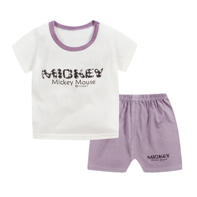 

2018 children Autumn Pajamas clothing Set Boys & girls Cartoon Sleepwear Suit Set kids 2-piece baby clothes