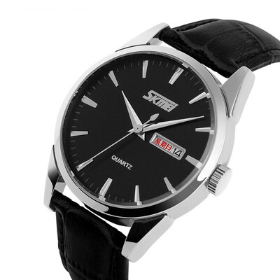 

SKMEI 310 Men Leather Strap Military Waterproof Sport Quartz Watches