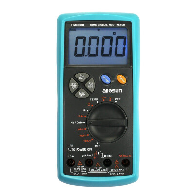 

TRMS Двойной предохранитель Цифровой мультиметр LCD Auto AC DC Volt Meter Ohm Amp Temp Tester