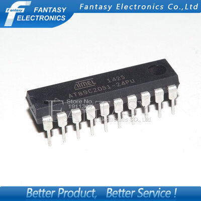 

50PCS AT89C2051-24PU DIP20 AT89C2051-24 DIP AT89C2051 new&original IC free shipping