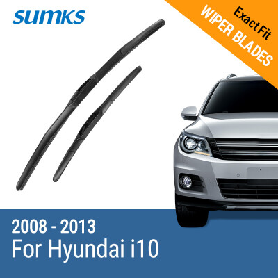 

SUMKS Wiper Blades for Hyundai i10 22"&16" Fit Hook Arms 2008 2009 2010 2011 2012 2013