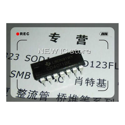 

Free shipping 25pcs CD4011BE CD4011 4011 DIP14 IC Best quality