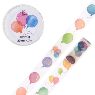 

Kinbor hand book&paper tape 20mm7m hand book sticker color tape confession balloon DTB64285