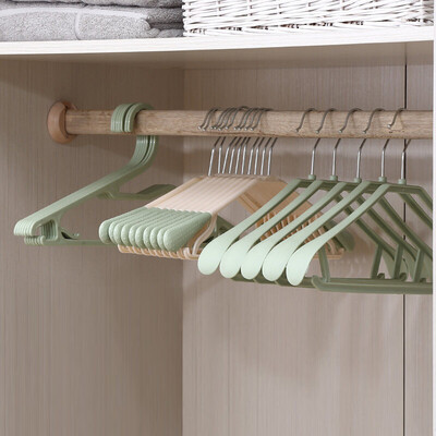 

hanger wide shoulder seamless drying rack non-slip can coordinate clothes hanger wet&dry plastic drying rack adult children non-slip clothes support 20