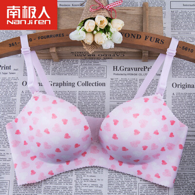 

Aria no steel ring bra thin section breathable girl gathered sexy adjustment type on the side of the underwear small bra ALY20012-12 pink heart 75C34C