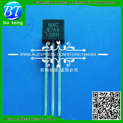 

100pcs free shipping MAC97A6 97A6 TO-92 Triacs THY 6A 400V TRIAC