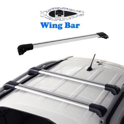 

41"-437" Universal Roof Rack Cross Bar with Lock for Most Vehicle with Raised Side Rails 1 pcs Silver