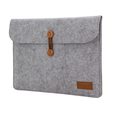 

Phlees laptop bag universal lightweight Microsoft Apple IPAD tablet Macbook Pro Air liner bag protective cover felt material 133 inches gray