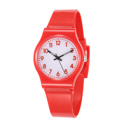 

Simple children quartz watchrubber strap