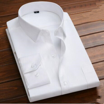 

Large Size Mens Business Casual Long Sleeved Shirt White Blue Black Striped Male Social Dress Shirt Plus