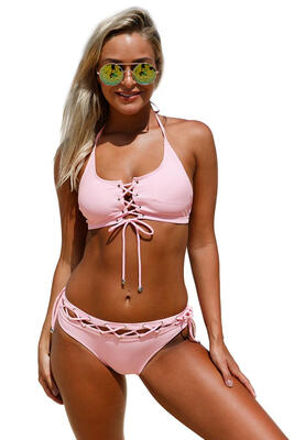 

2018 Sexy Bikini Women Swimwear Swimsuit Push Up Swimwear Halter Bikini Set Beach Bathing Suit Swim Wear