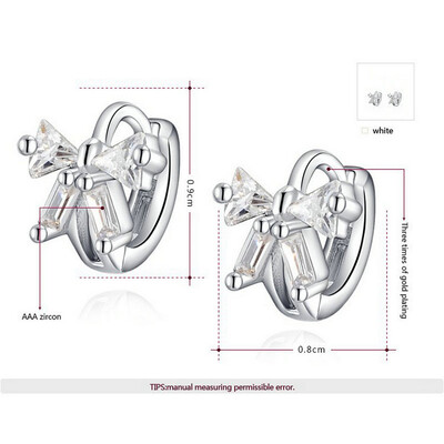 

Yoursfs® 18K белый позолоченные бабочка клип на сережку женщин модные украшения