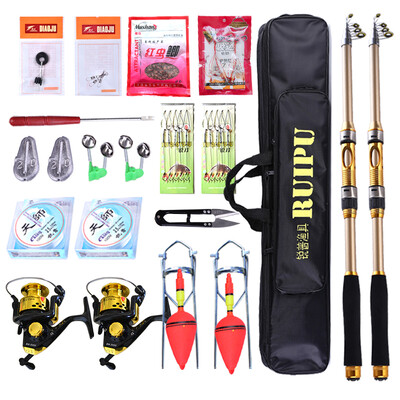 

Sharp fishing gear set double sea fishing rod set combination sea rod cast squid line fishing supplies 24 meters 27 meters double sea scorpion suit