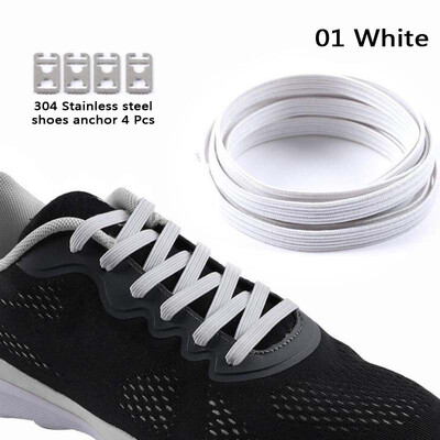 

JUP 3 пары Lazy Not Tie Shoelaces Металлическая мода Простая и удобная пряжка Эластичный полиэфирный резиновый шнурок Спортивная о