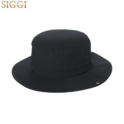 

Siggi CM89025 hat male summer Korean version of the tide big sun protection sun visor outdoor folding anti-UV sun mountaineering hat black 58CM