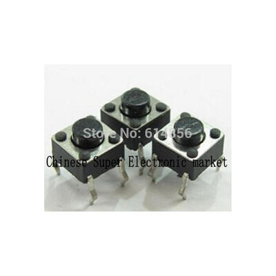 

50pcs Tactile Push Button Switch Momentary Tact 6x6x43mm 6643mm