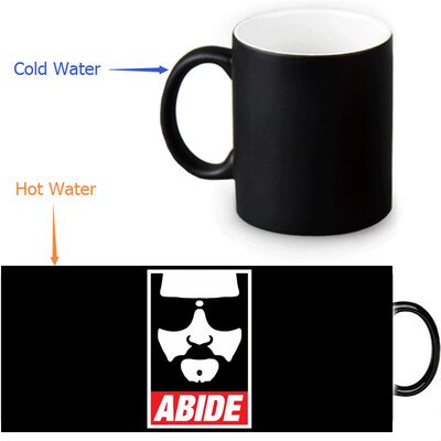 

The Big Lebowski 350ml/12oz Heat Reveal Mug Color Change Coffee Cup Sensitive Morphing Mugs Magic Mug Milk Tea Cups