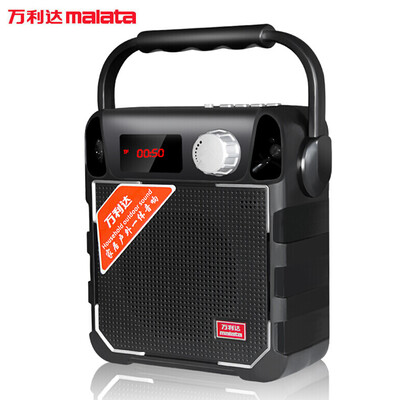 

Malata Blue Malata Bluetooth speaker outdoor portable portable square dance sound card U disk X02 black