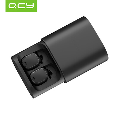 

QCY T1Pro Touch TWS Реальная беспроводная Bluetooth-гарнитура Мини-наушники Большой зарядное устройство Просо Apple Android Phone Универсальный черный