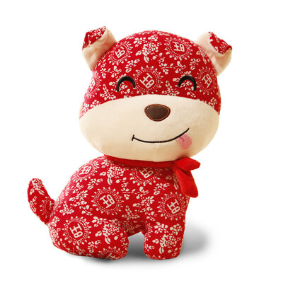 

2018 Dog Year Mascot 20CM / 25CM Фаршированные куклы Китайский Новый год Подарки Плюшевые куклы Игрушки для компании Ежегодное собрание Activitie