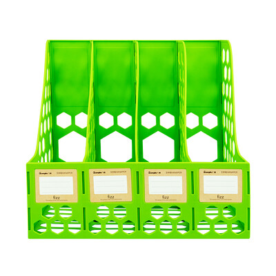 

Fizz thickened quad file box storage file basket file holder office supplies green WJK9390