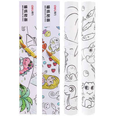 

Deli deli self-adhesive childrens wallpaper stickers can be painted creative DIY paste children fill paper 74822