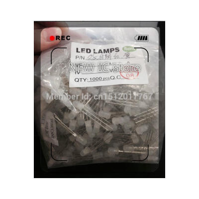 

Free Shipping! (100pcs/pack )New 5mm White LED Diode Round Water Clear 12000-14000MCD dip led diode