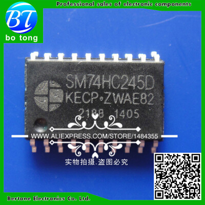 

10pcs free shipping SMD SM74HC245D 74HC245 74HC245D SOP7.2MM Eight phase three-state bus transceiver SOP20