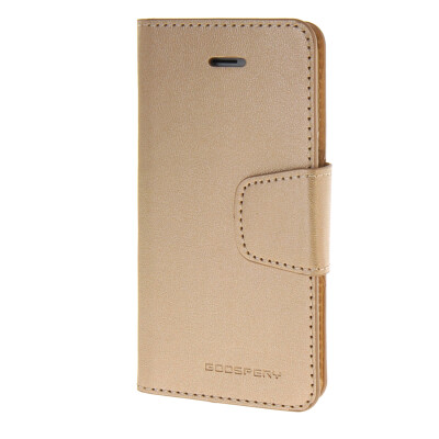 

MOONCASE чехол для iPhone 5G / 5S PU Leather Flip Wallet Card Slot Stand Back Cover Gold