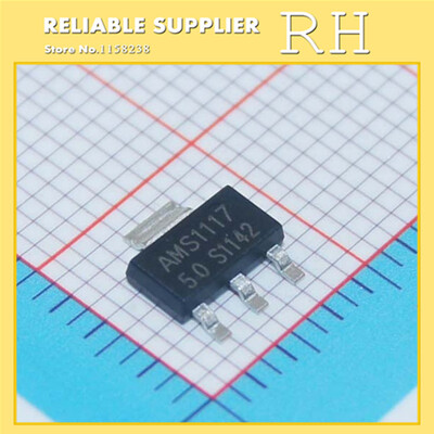

100PCS/lot AMS1117-5.0 LM1117 1117 5.0V 1A Voltage Regulator SOT223