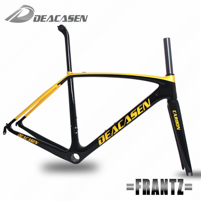 

2018 Deacasen New Style Di2 And Mechanical Carbon Road Frame Cycling Bicycle Racing Frameset FrameFork SeatpostHeadsetClamp