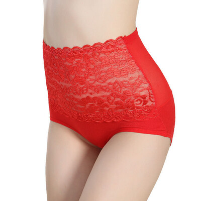 

Sexy Women High Waist Briefs Knicker Shaper Panties Lace Lingerie Underwear