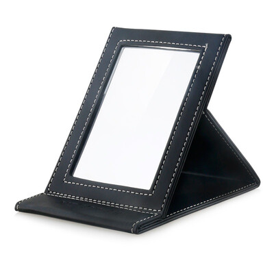 

MECOR PU folding make-up mirror portable desk-top dressing mirror portable make-up mirror high-end PU mirror 18