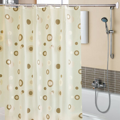 

Mercure guest shower curtain rod thick stainless steel punch-free telescopic rod 11-2m to send shower curtain set color random