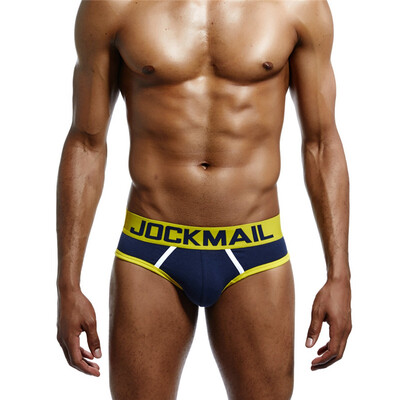 

JOCKMAIL Mens Underwear Mens Triangle Briefs Sexy Hide Hip Cotton Sweat-absorbent
