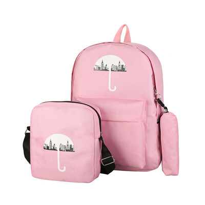 

Backpack Girls Schoolbags Canvas Graffiti Backpacks Bag Dots Print Travel Student Bags