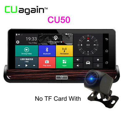 

CU50 DVR 7 "Touch Android Car Camera 3G WIFI Зеркало заднего вида DVR GPS Автомобильный видеорегистратор Dash Camera FHD 1080P Dual Lens