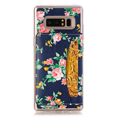 

для Samsung Galaxy Note 8 TPU Shockproof Мягкая задняя крышка / кронштейн / карта / защитный чехол
