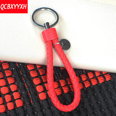 

Новое прибытие cBraided кожаная веревка Handmade Wain Keychain цинковый сплав Key Chain Car Key Ring