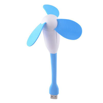 

модно и переносных бамбук Dragonfly usb фан - белый + синий