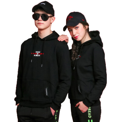 

Intercrew sweater female 2018 autumn new couple sweater Korean casual fashion couple sweater hooded three-dimensional foam letter printing ITS1TH31M black 105XXL